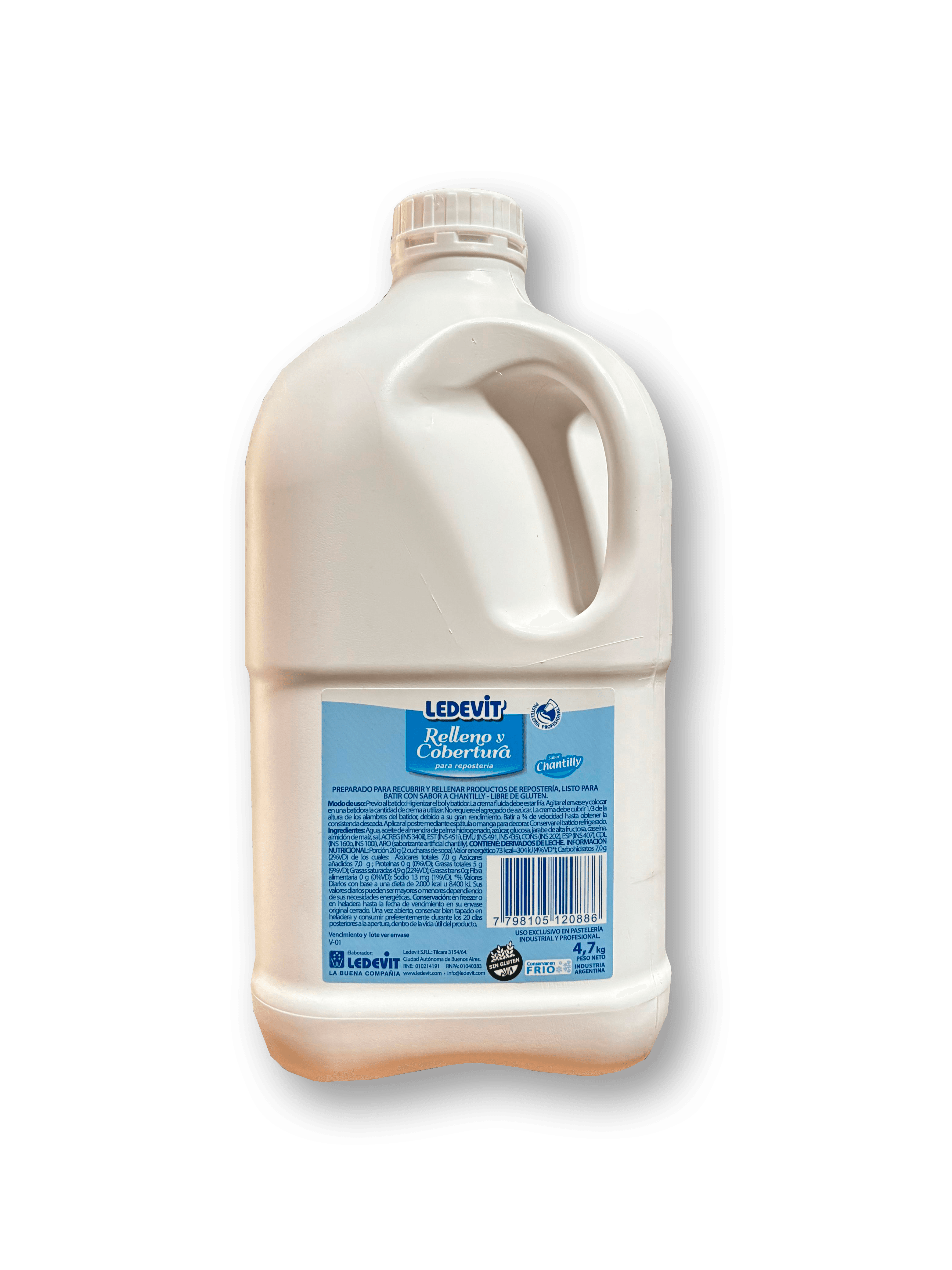 Crema ledevit chantilly - bidón 4.7 kg