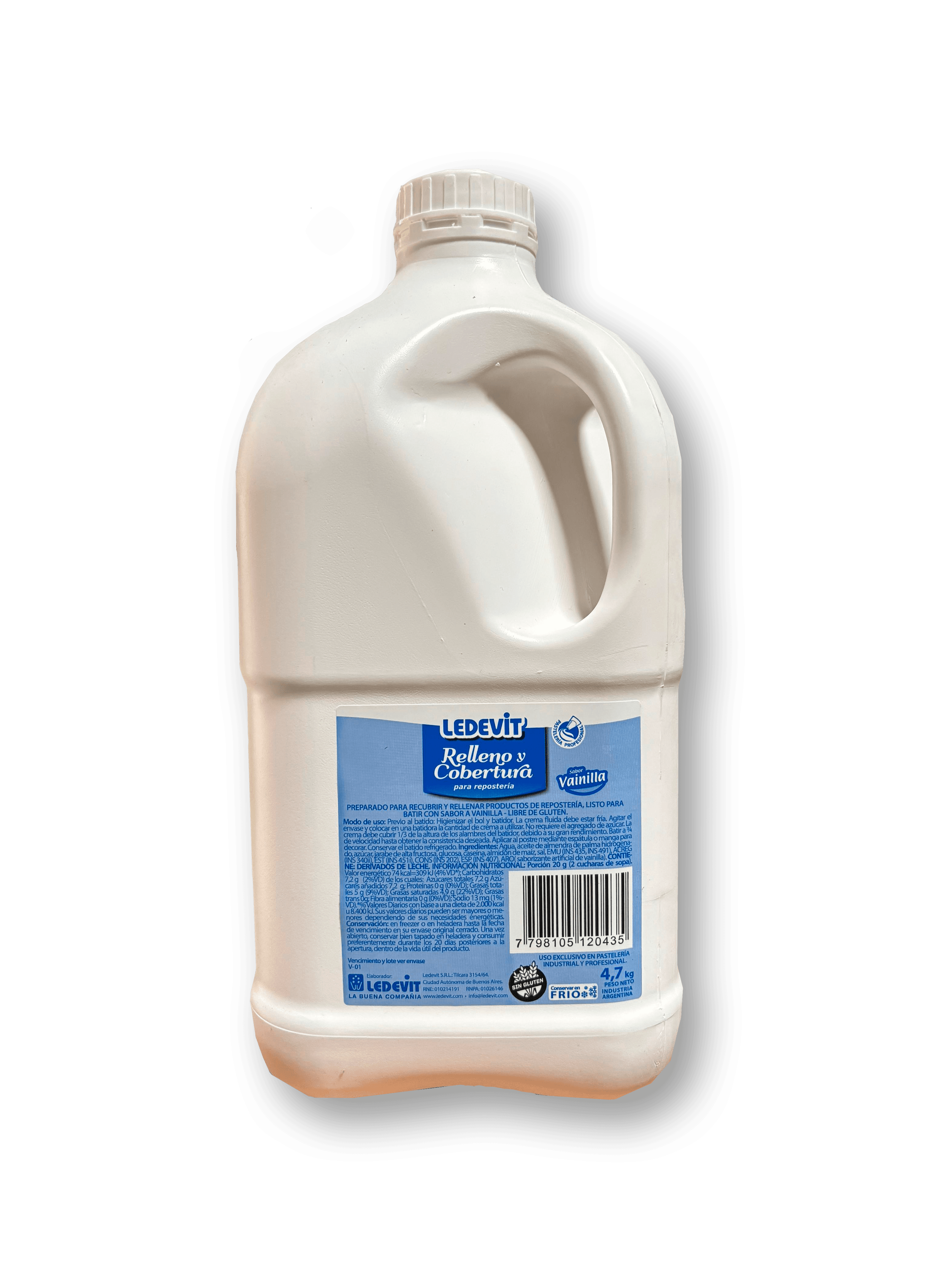 Crema ledevit vainilla - bidón 4.7 kg