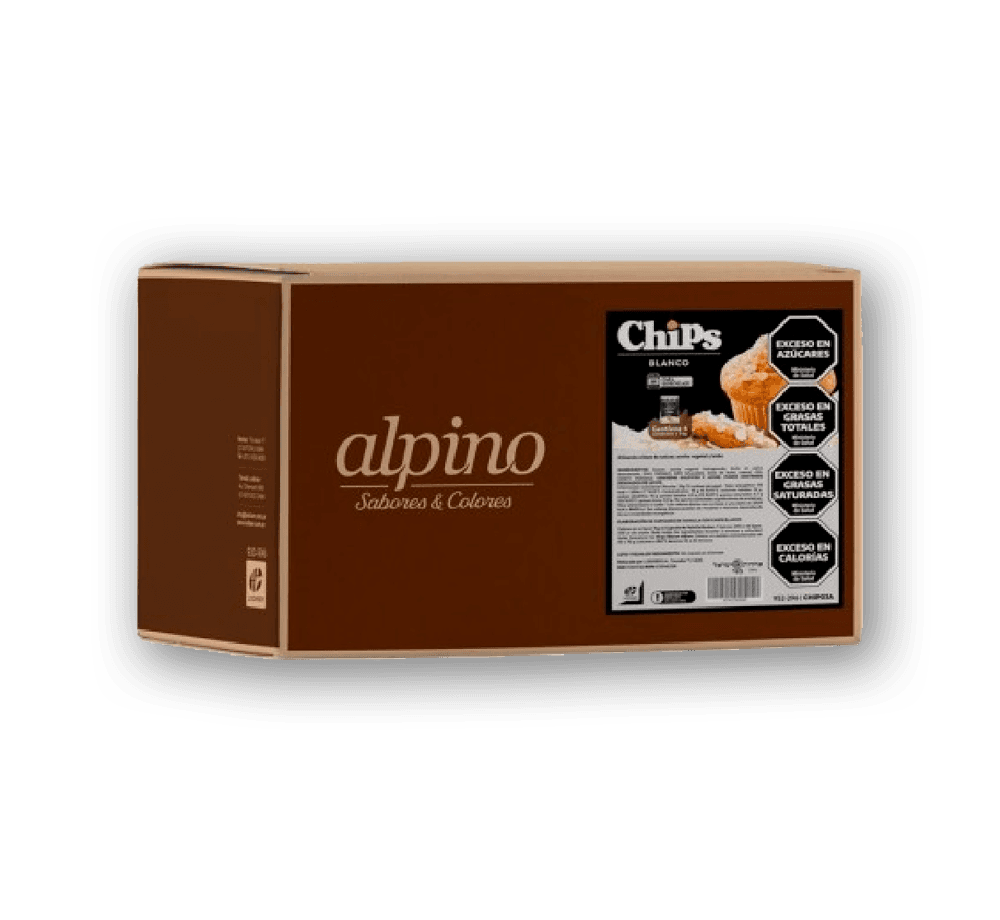 Chips semiamargo (cód. chip01a) alpino - caja 6 kg