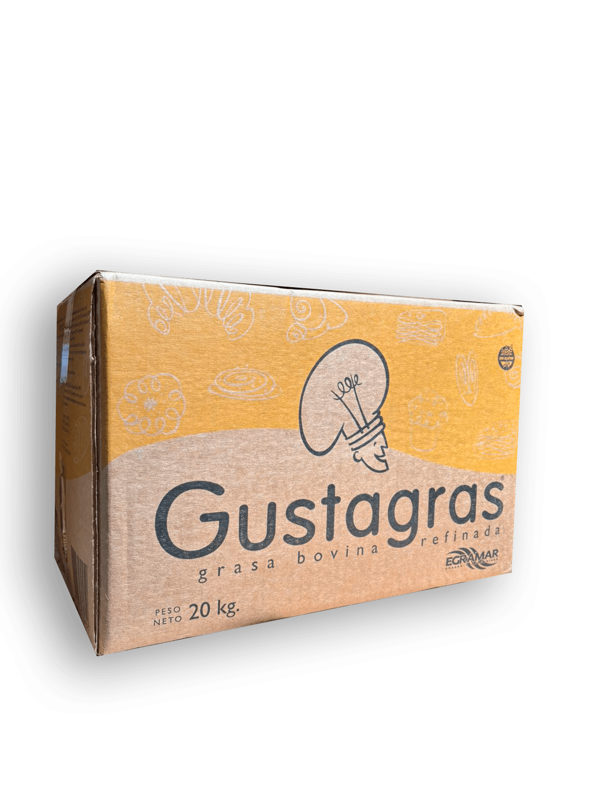 Grasa bovina refinada gustagras - caja 20 kg