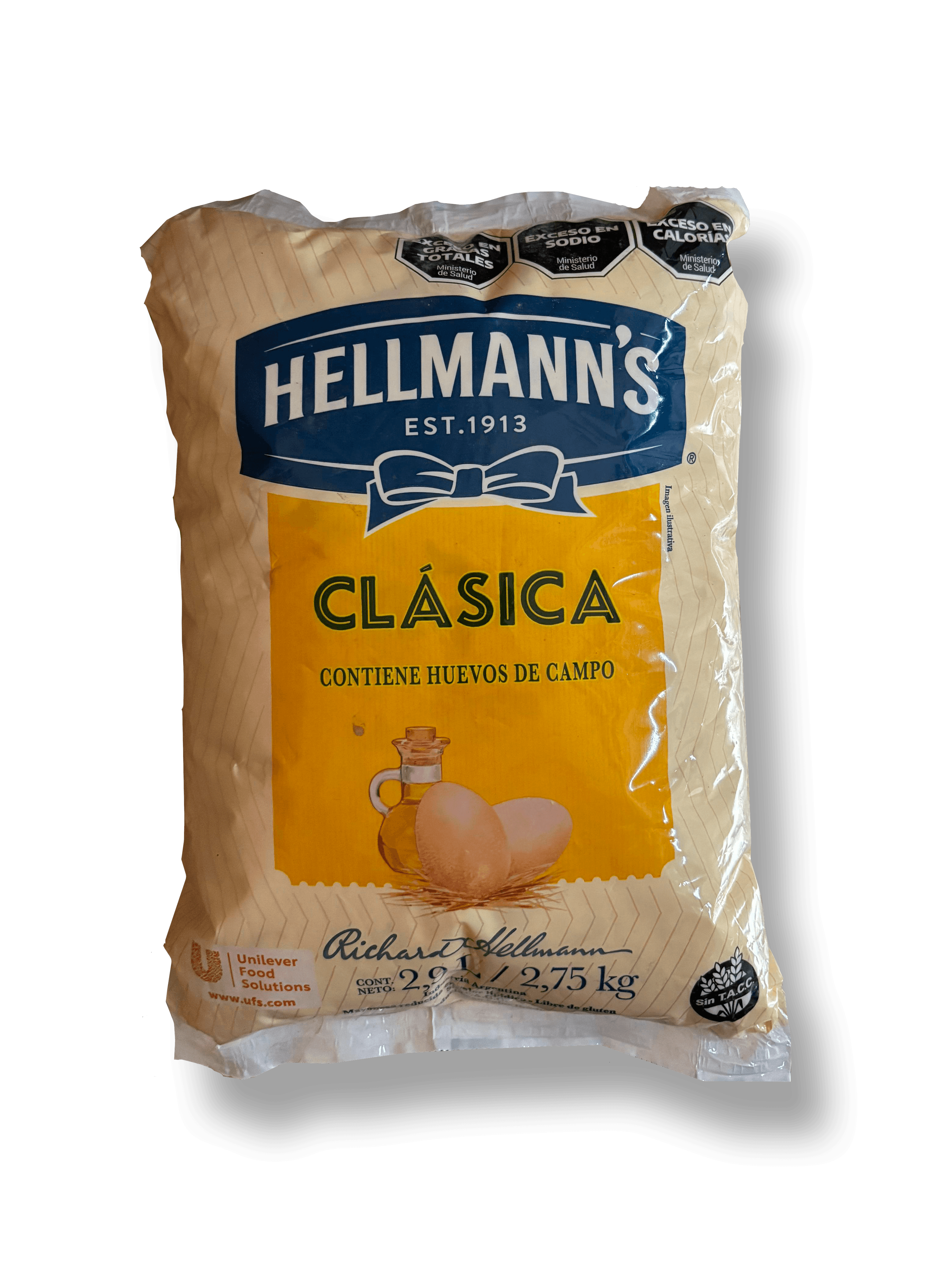 Mayonesa hellmann's - sachet 2.77 kg