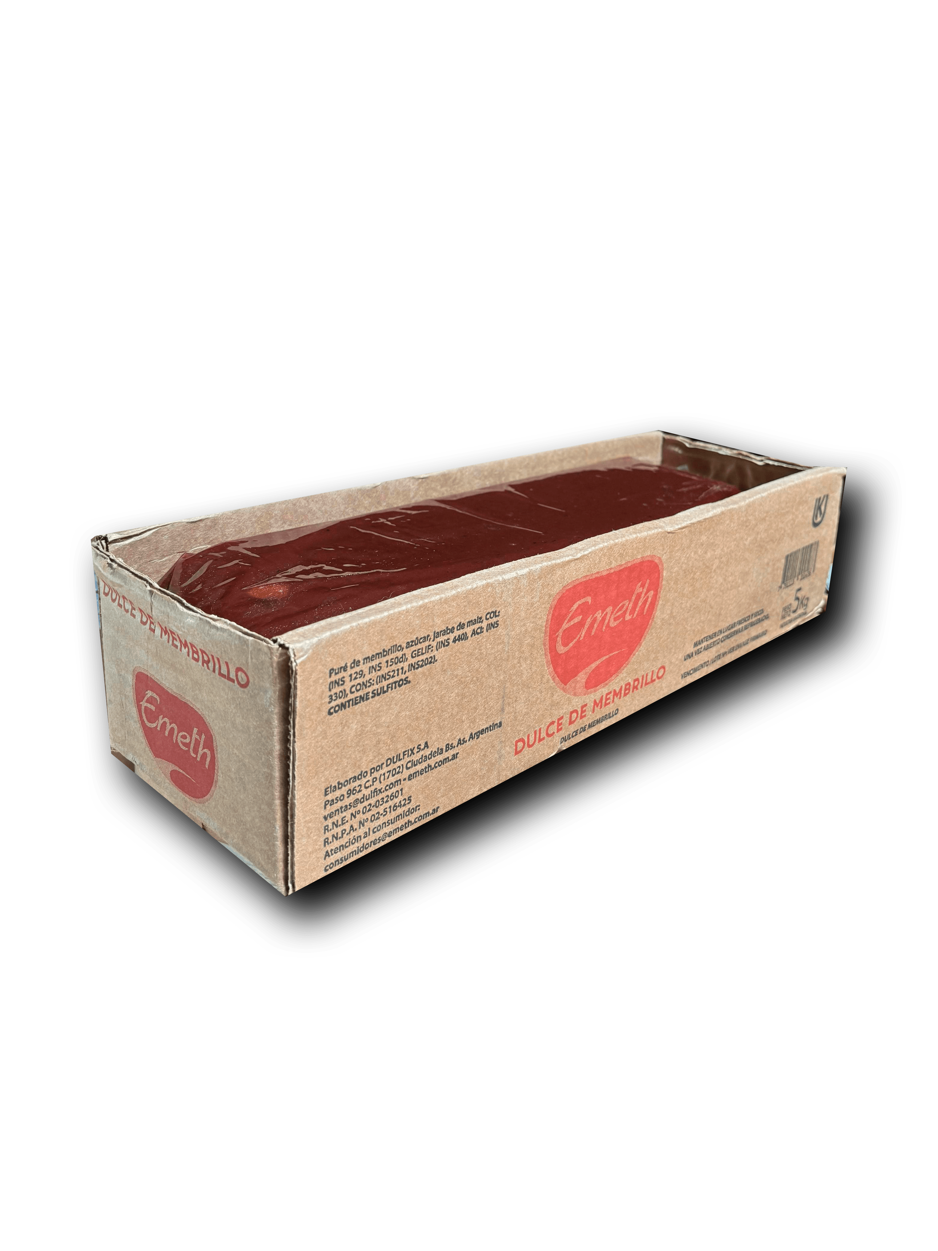 Dulce de membrillo emeth - cajón 5 kg