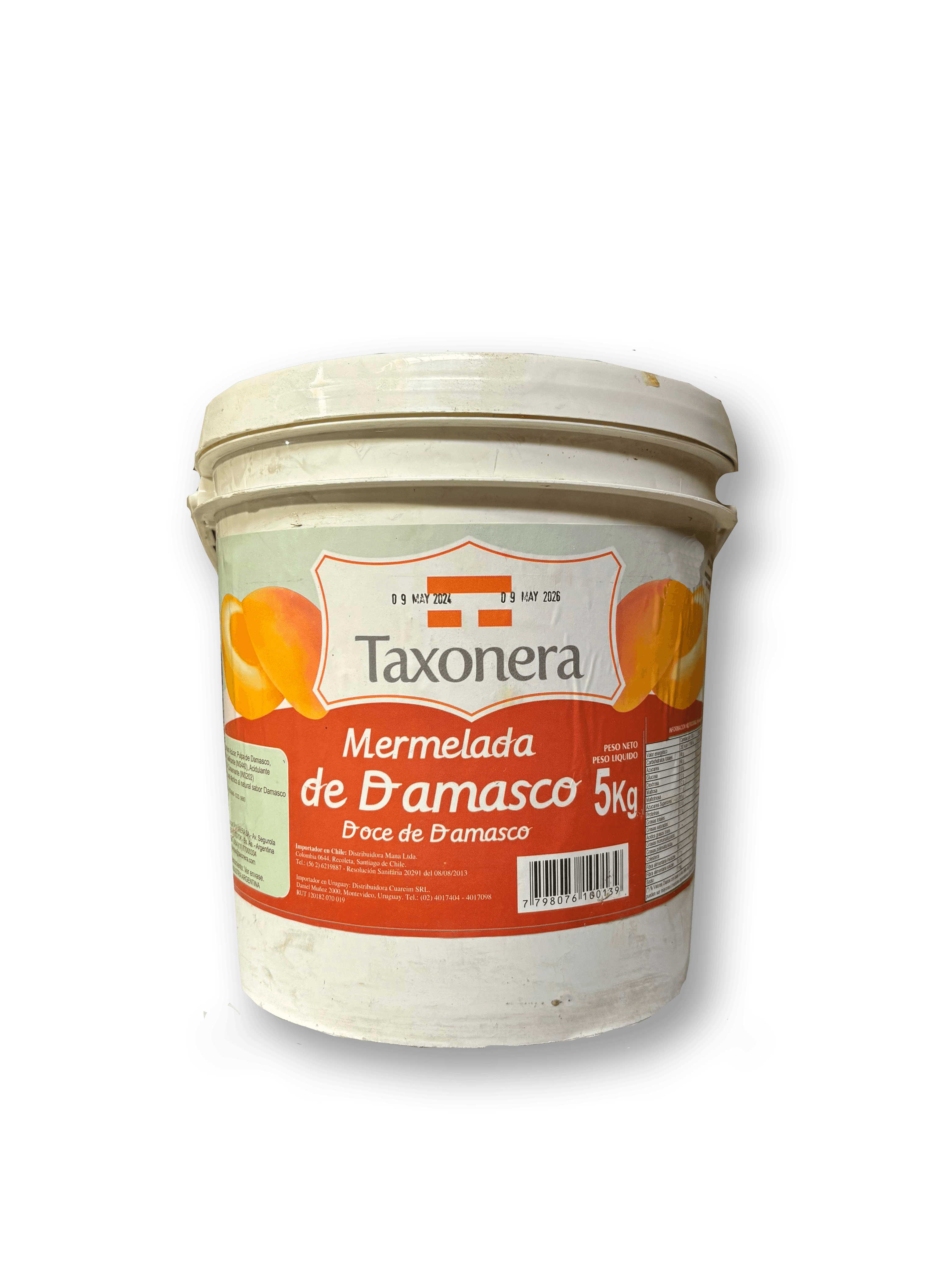 Mermelada damasco taxonera - balde 5 kg