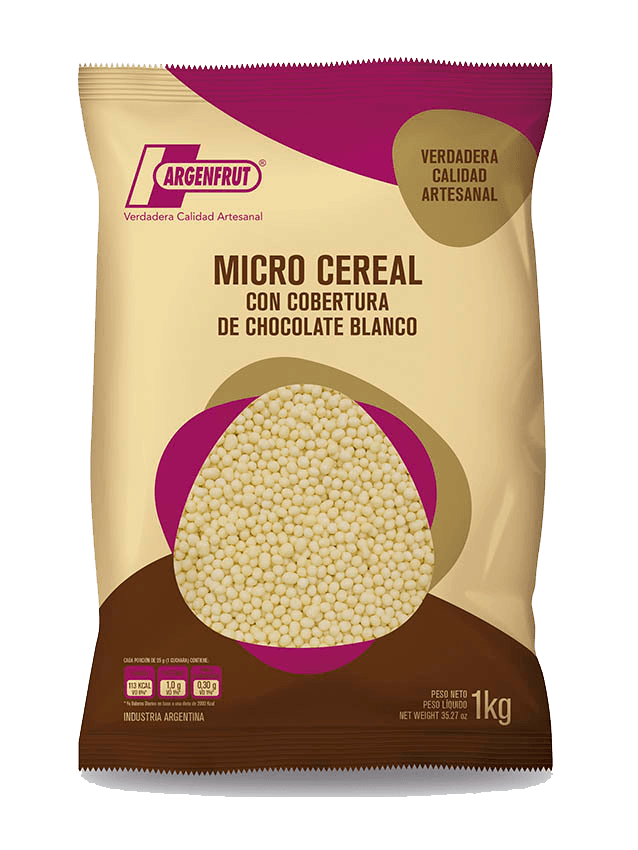 Micro cereal con chocolate blanco arsenfrut 110.200 - bolsa 1 kg