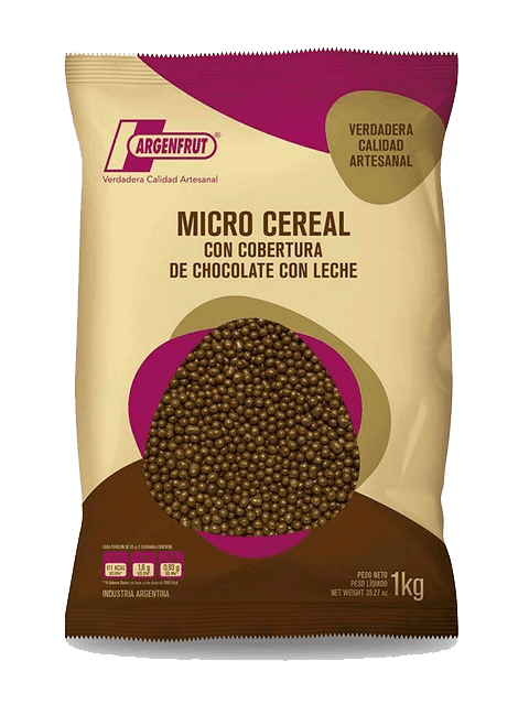 Micro cereal con chocolate con leche argenfrut 110.100 - bolsa 1 kg