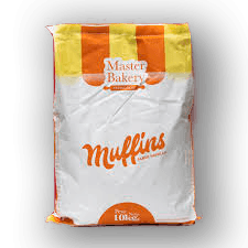 Premezcla de muffin de vainilla master bakery - bolsa 10 kg