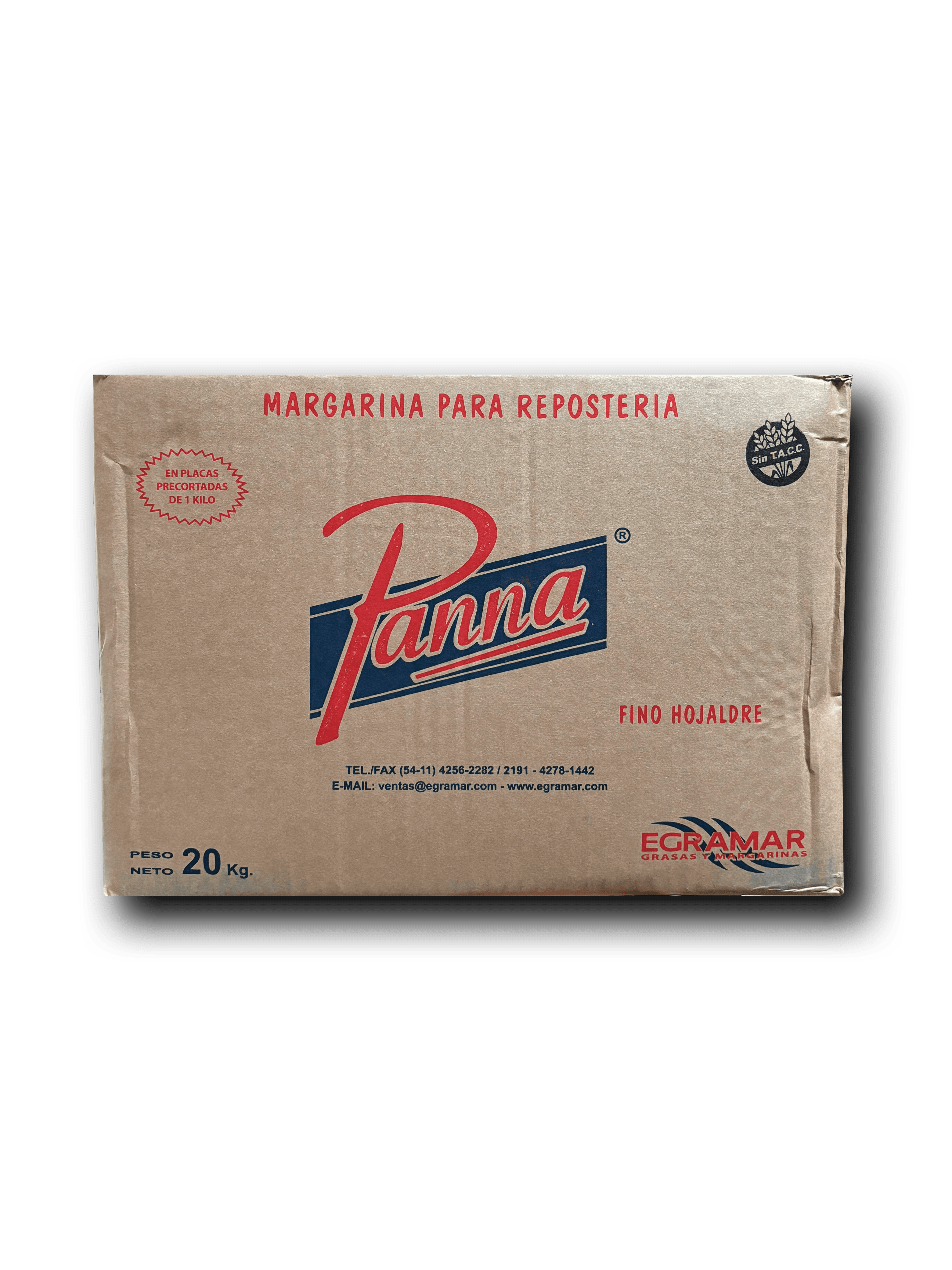 Panna para hojaldre - caja 20 kg