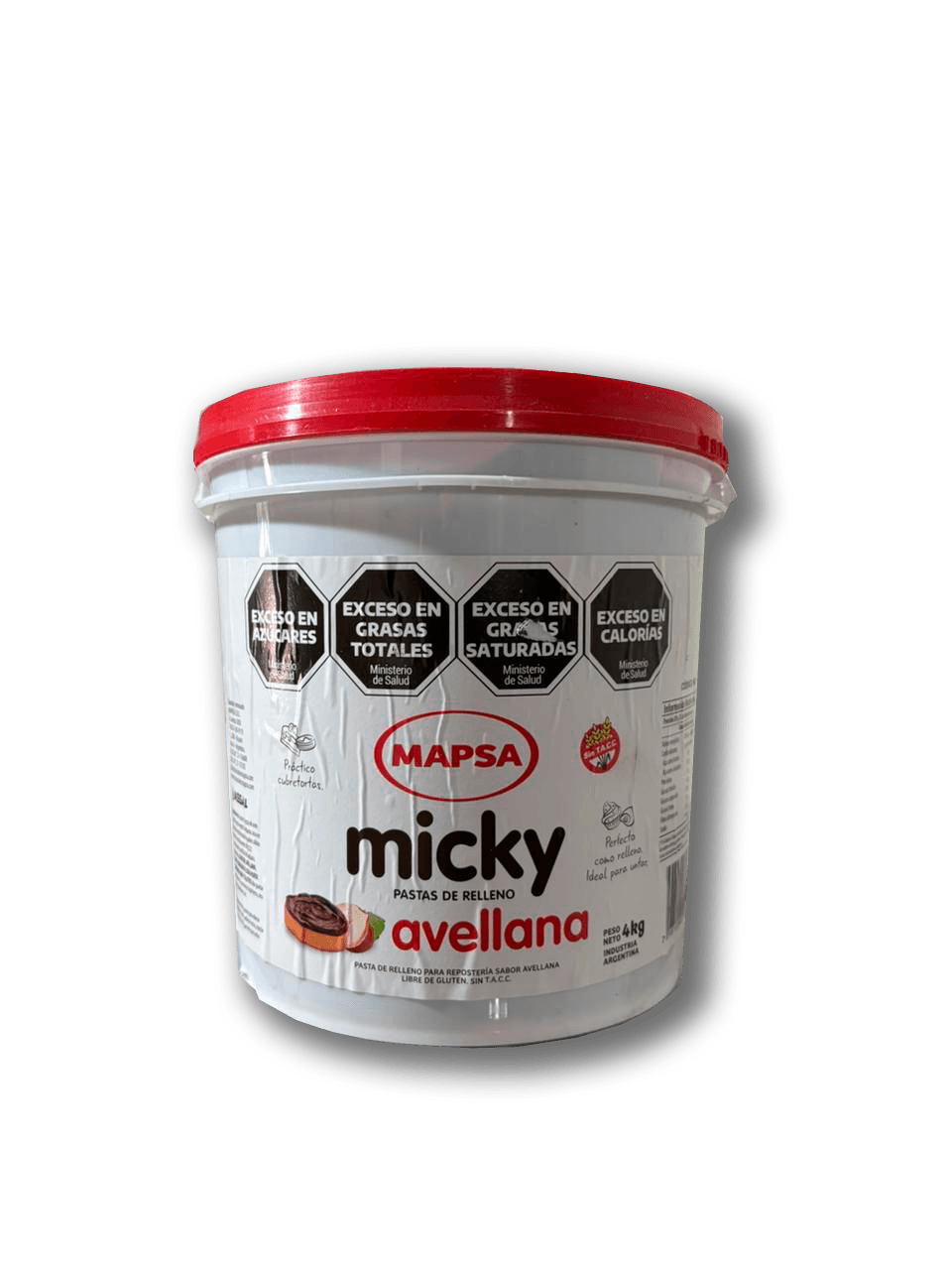 Pasta de avellanas micky - pote 5 kg