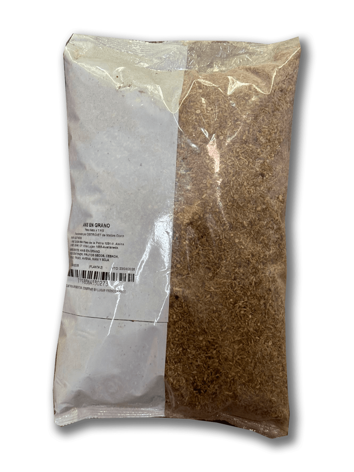 Semillas de anís en grano - bolsa 1 kg