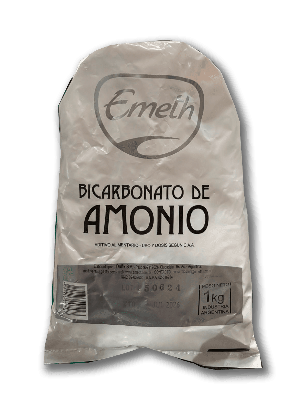 Bicarbonato de amonio emeth - bolsa 1 kg
