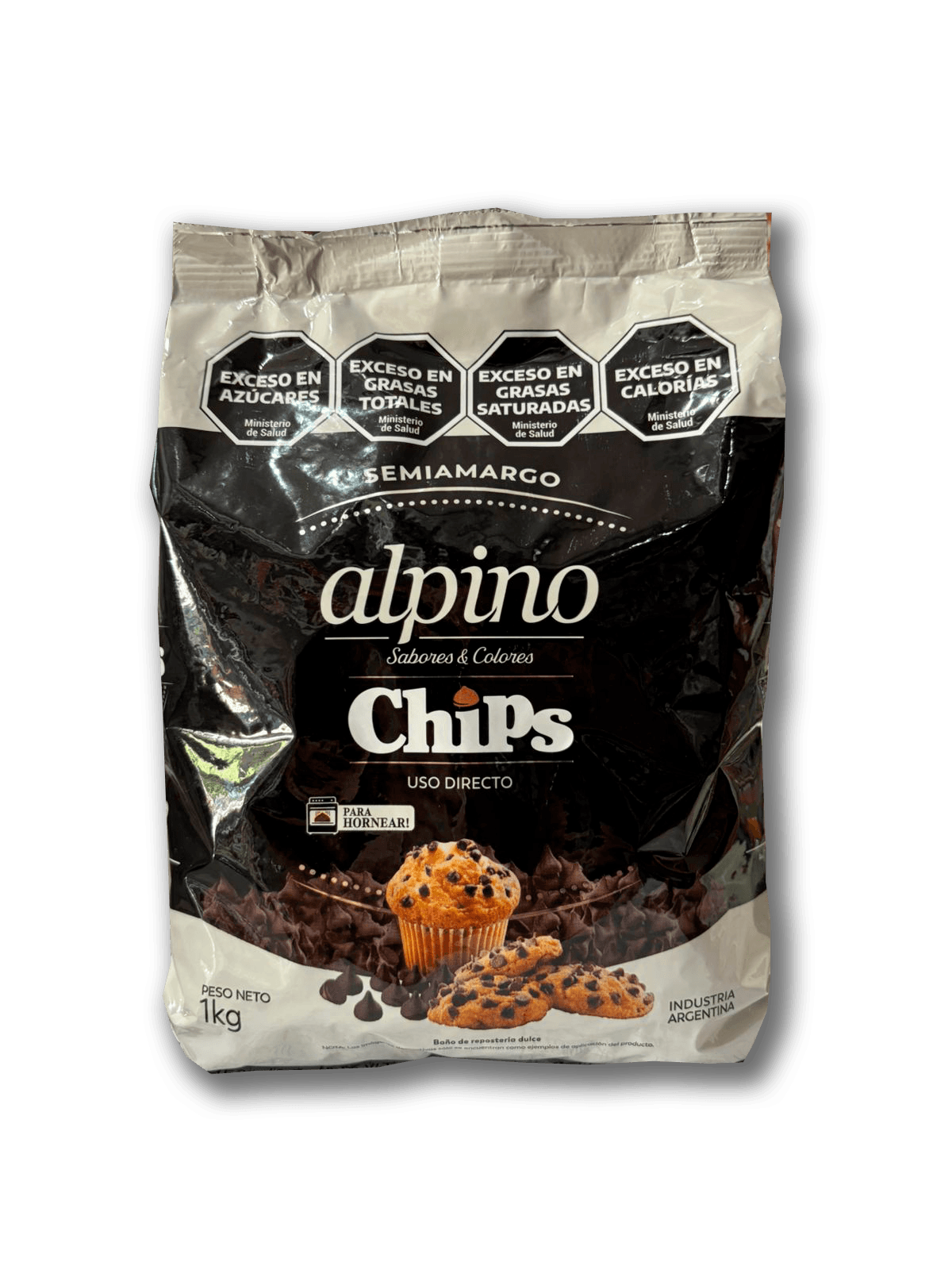 Chips semiamargos alpino - bolsa 1 kg