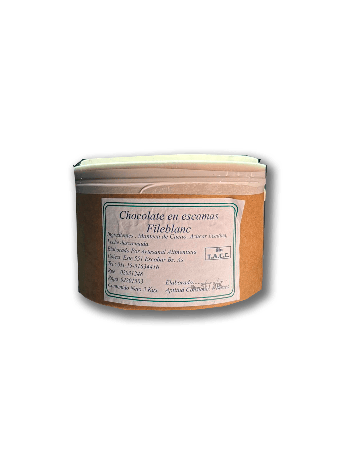 Filechoc blanco - balde 3 kg