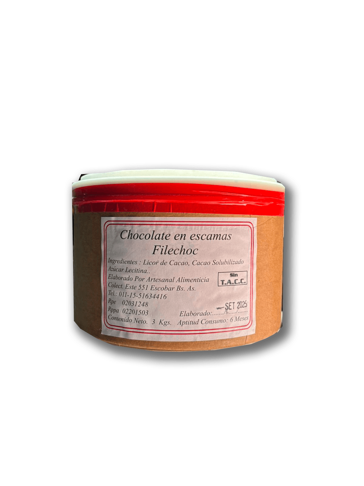Filechoc semiamargo - balde 3 kg