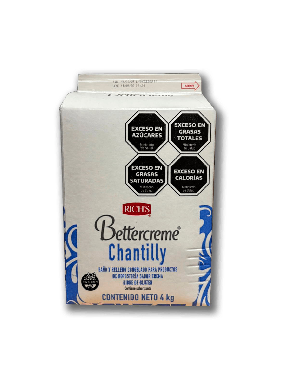 Crema richs chantilly - tetra brik 4 kg