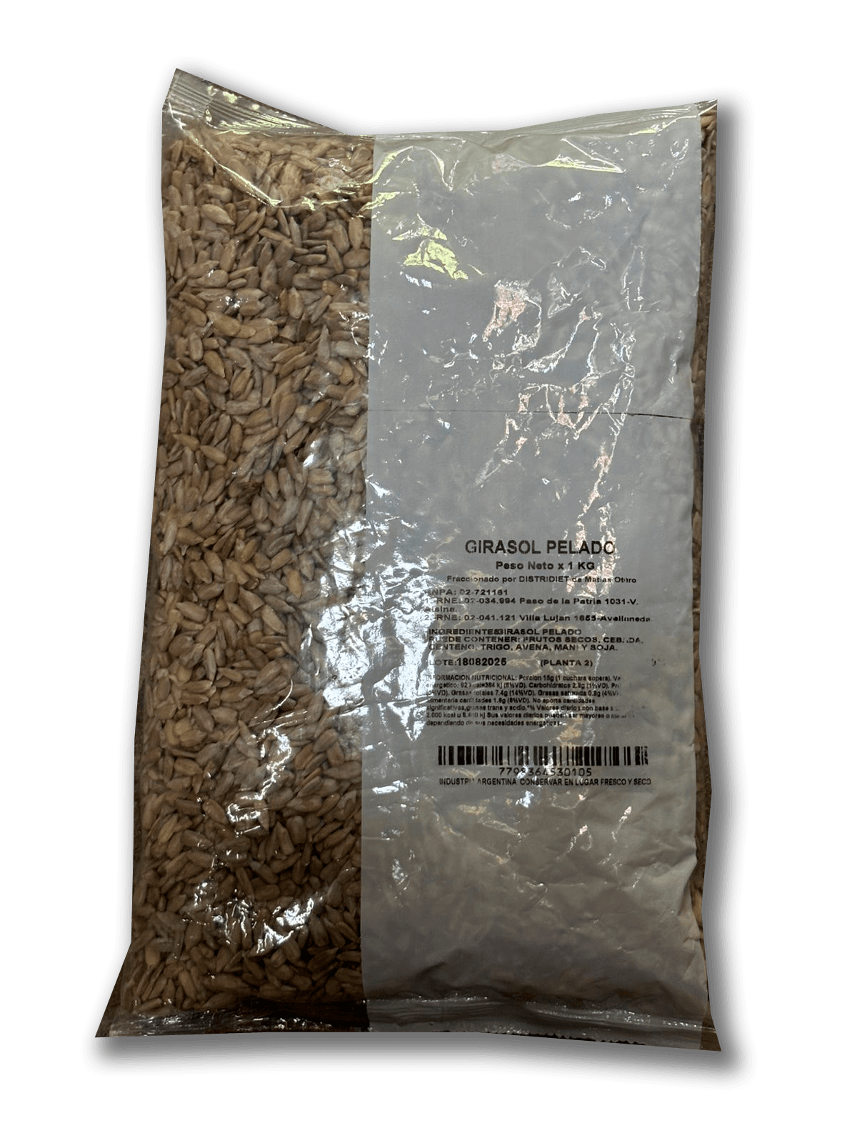 Semillas de girasol pelado - bolsa 1 kg