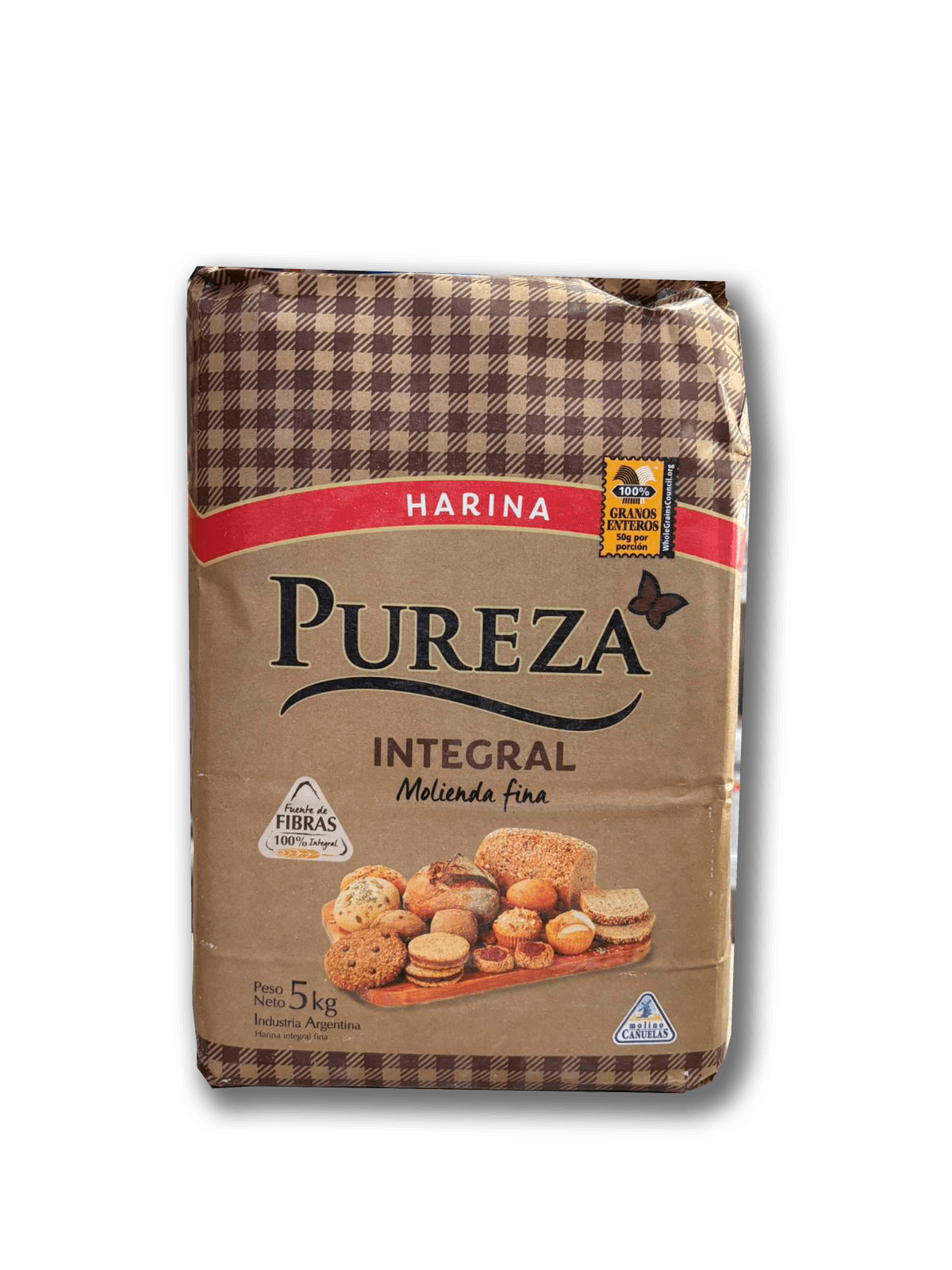 Harina de trigo integral fina pureza - bolsa 5 kg