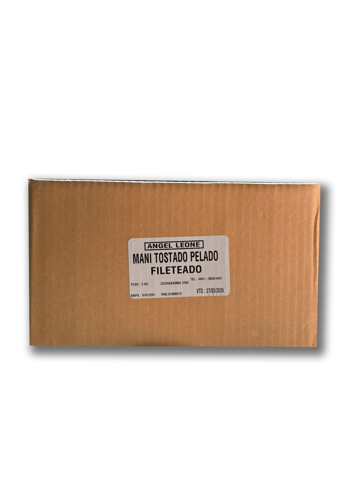 Maní fileteado - caja 5 kg