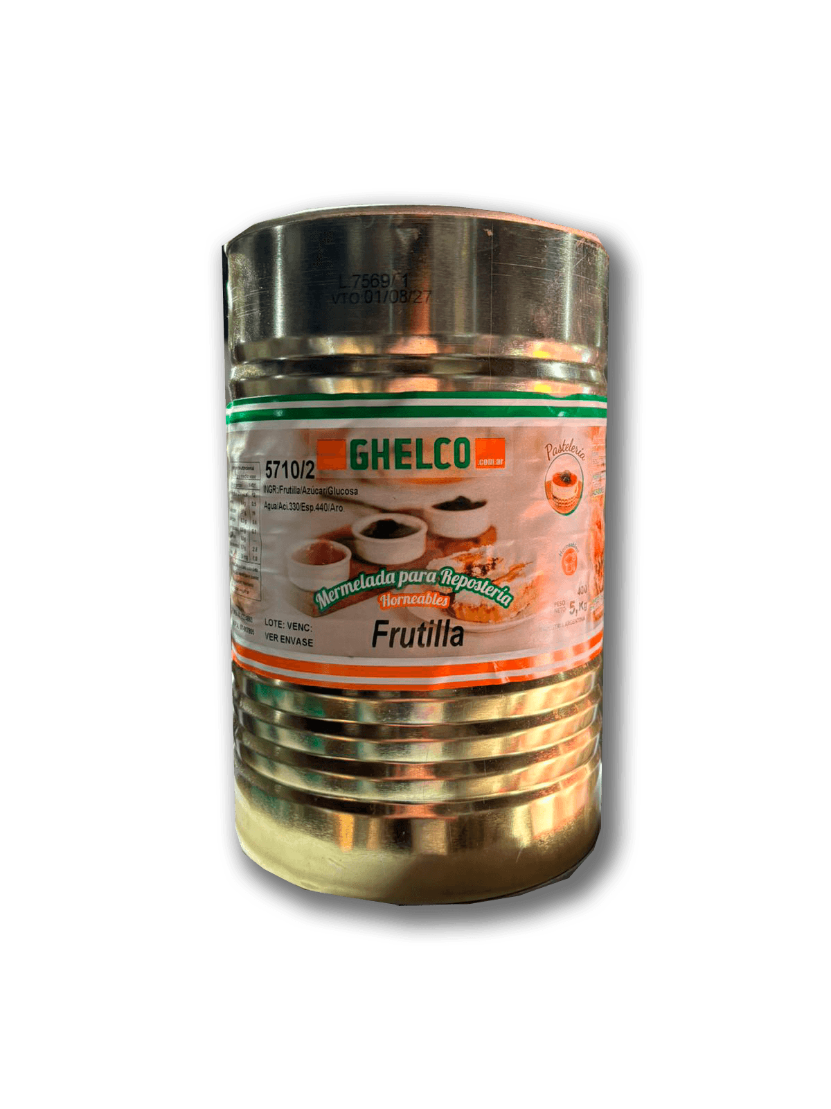 Mermelada frutilla 5710/2 ghelco - lata 5 ks