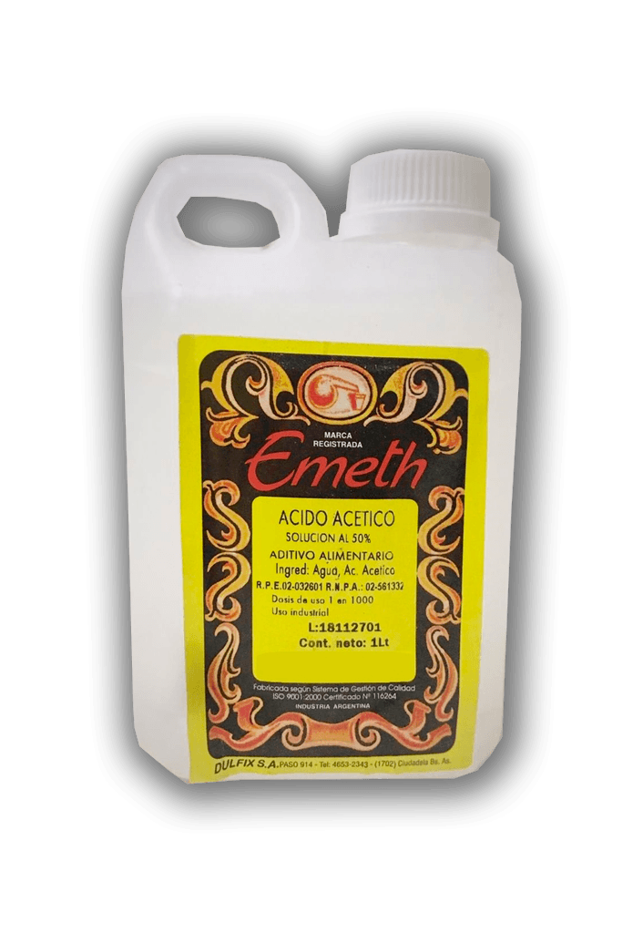 Ácido acético emeth - bidón 1 l