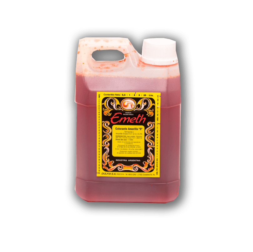 Colorante emeth amarillo "s" - bidón 2 l