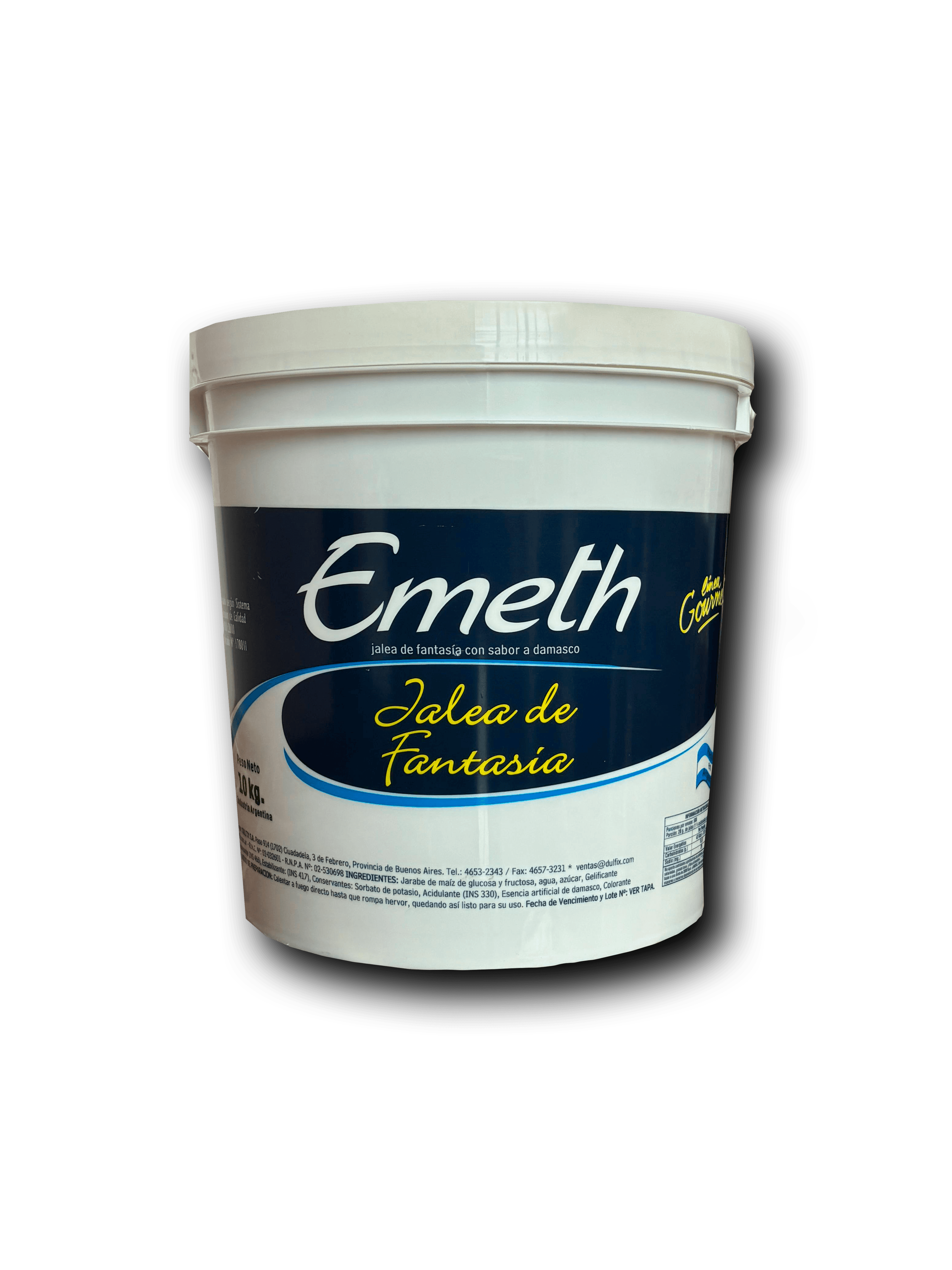 Pulpa emeth sabor damasco - balde 10 kg