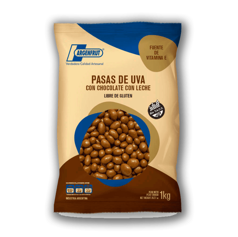 Pasas de uva con chocolate