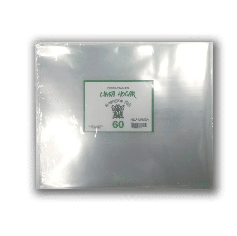 Mangas descartables plástico bb n° 0 - 10 un