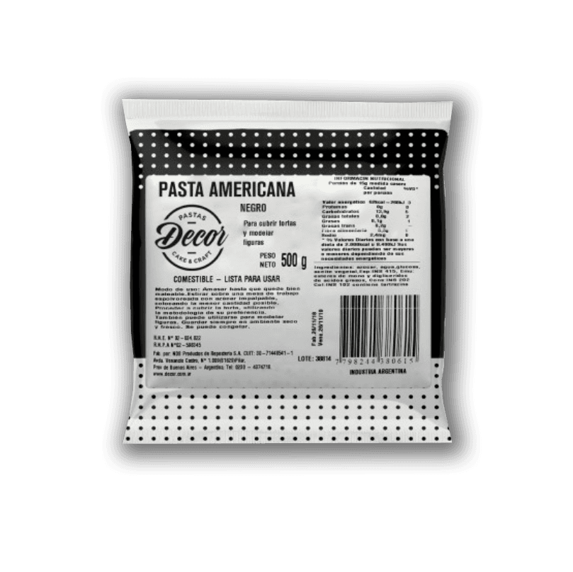 Pasta americana negra - sachet 500 g