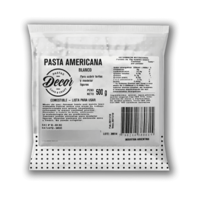 Pasta americana blanca - sachet 500 s