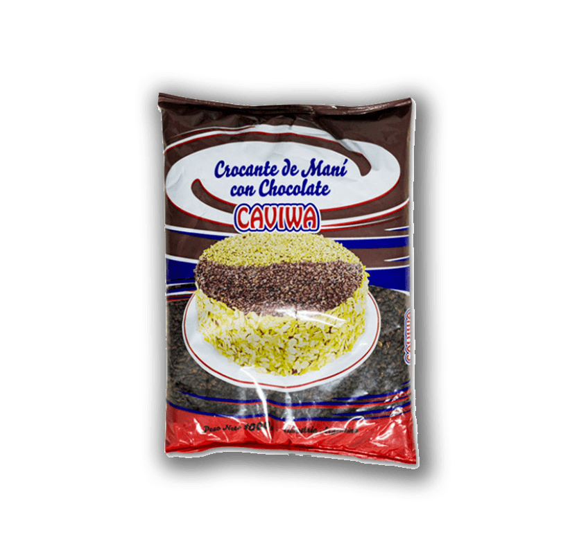 Crocante de maní con chocolate caviwa - bolsa 1 kg