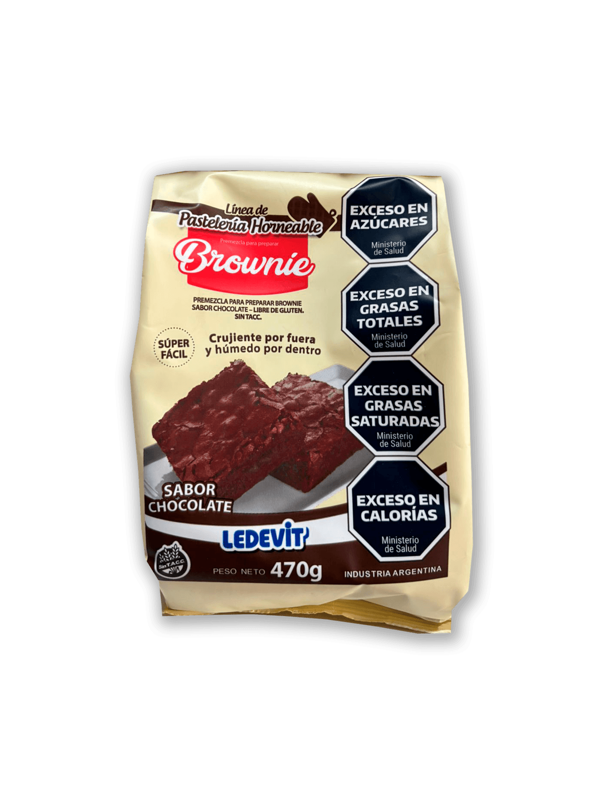 Premezcla para brownie Ledevit - 470 gr