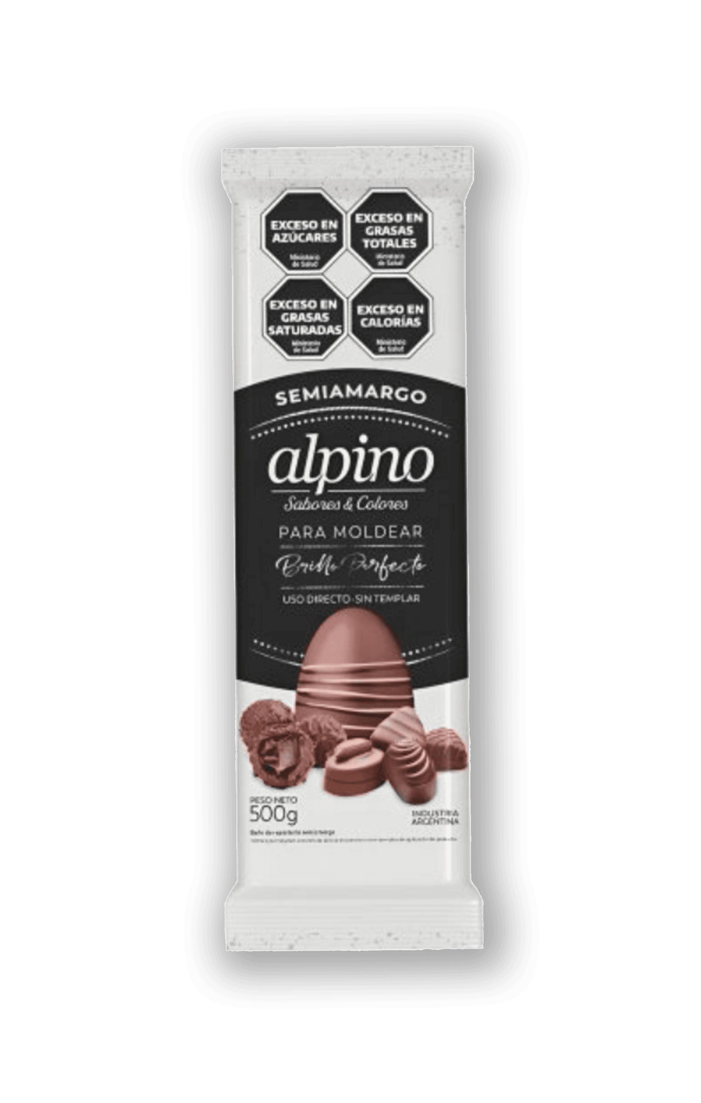 Semiamargo (cód. bam01a) alpino - tableta 500 g