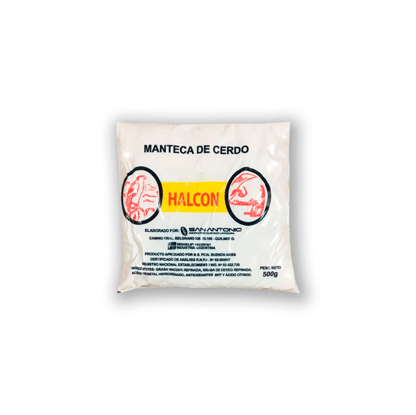 Manteca de cerdo halcón - sachet