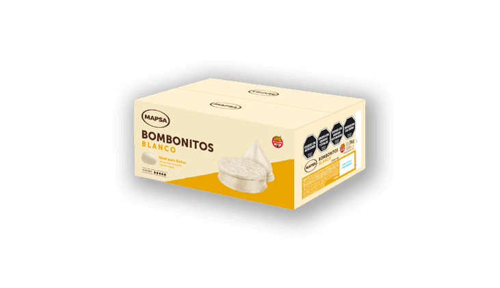 Baño blanco bombonitos - caja 3 x 1 kg