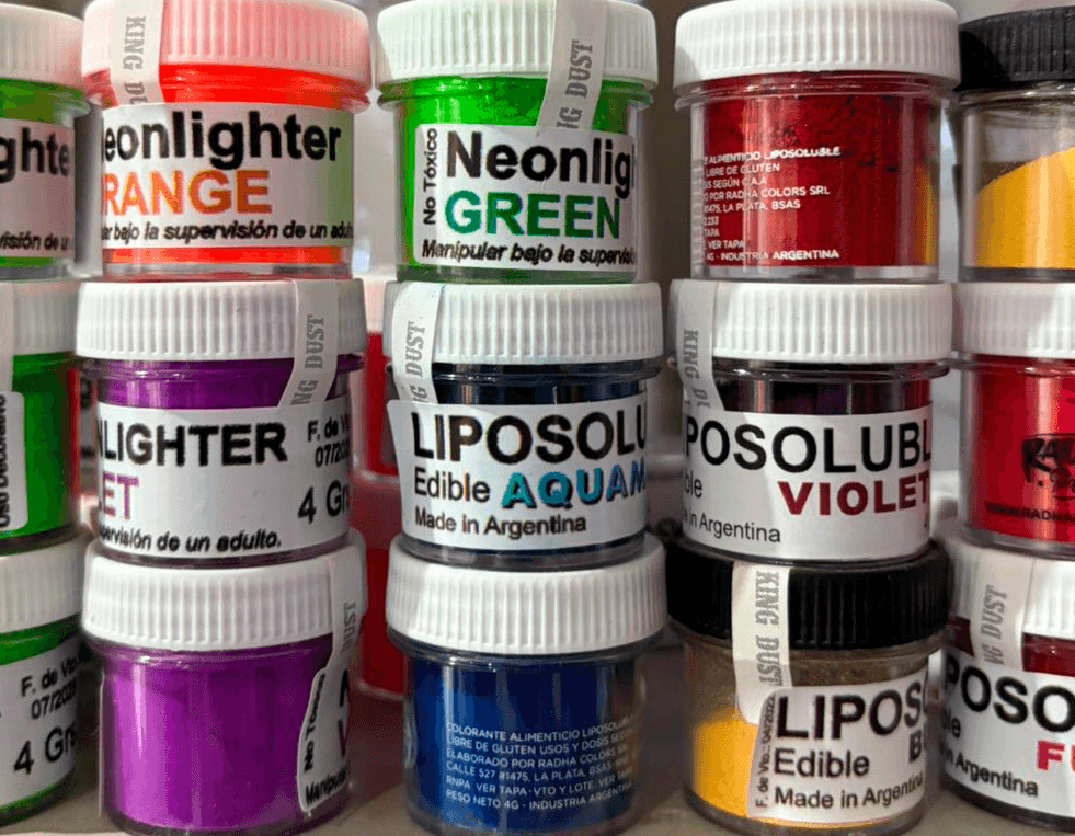 Colorante liposoluble colores varios - pote 3 g
